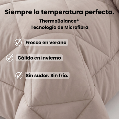 Veloom® Manta Térmica 2 en 1 – Sin funda, sin esfuerzo. Regulación de temperatura automática.