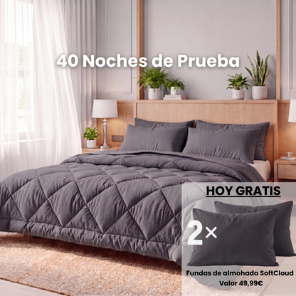 Veloom® Manta Térmica 2 en 1 – Sin funda, sin esfuerzo. Regulación de temperatura automática.