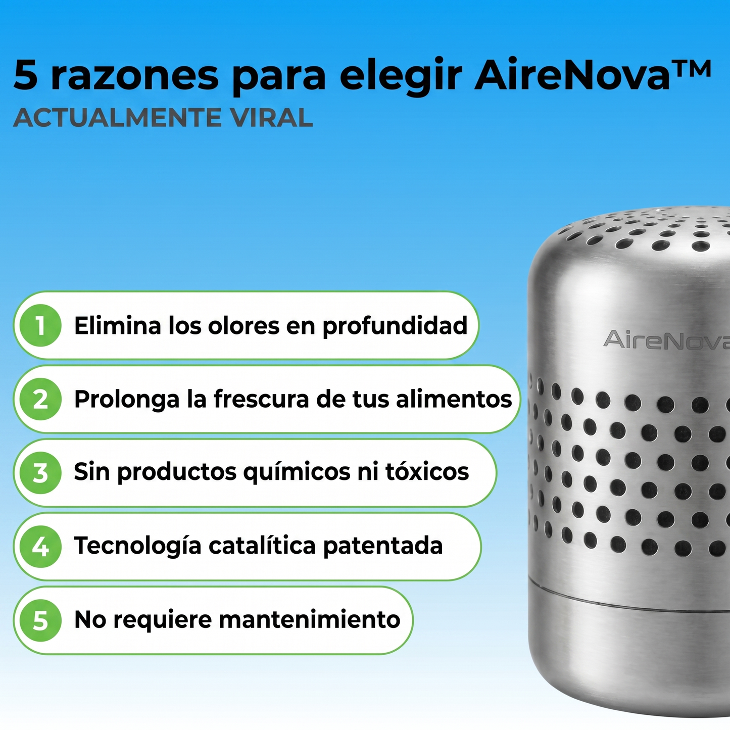 AireNova™ Purificador de Nevera